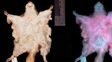 These flying squirrels fluoresce hot pink, and no one knows exactly why