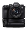 The Sony a9 III with a vertical grip sits against a white background. 